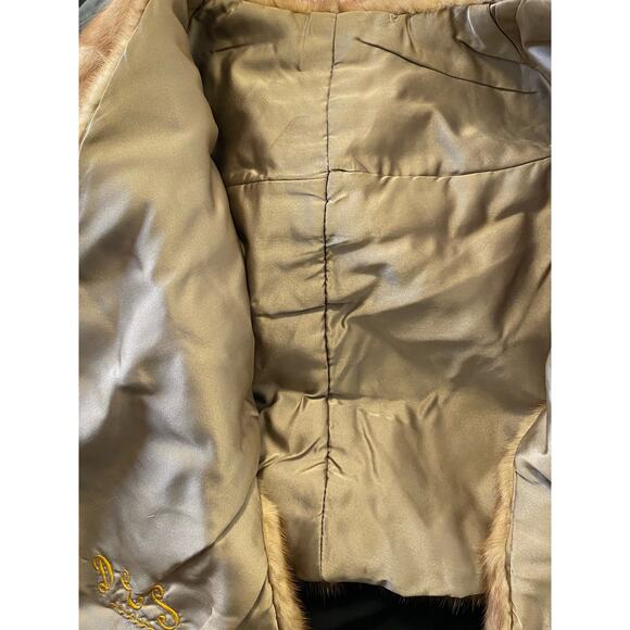 MCM Fur Mink stole‎ cape shrug Vintage Authentic Soft Blonde Mink Hollywood Glam - Picture 7 of 10